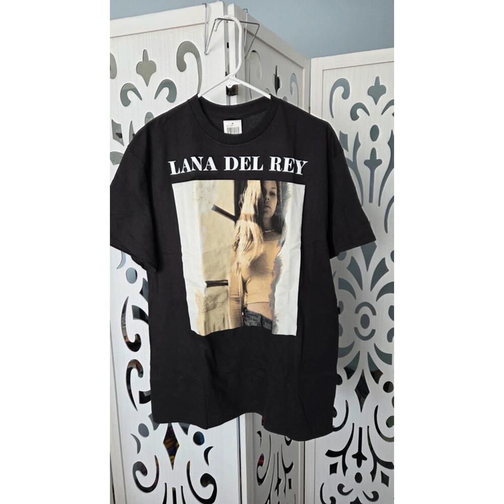 Lana Del Rey Graphic T Shirt NWT Black Cotton Pop Album Cover Tee Medium